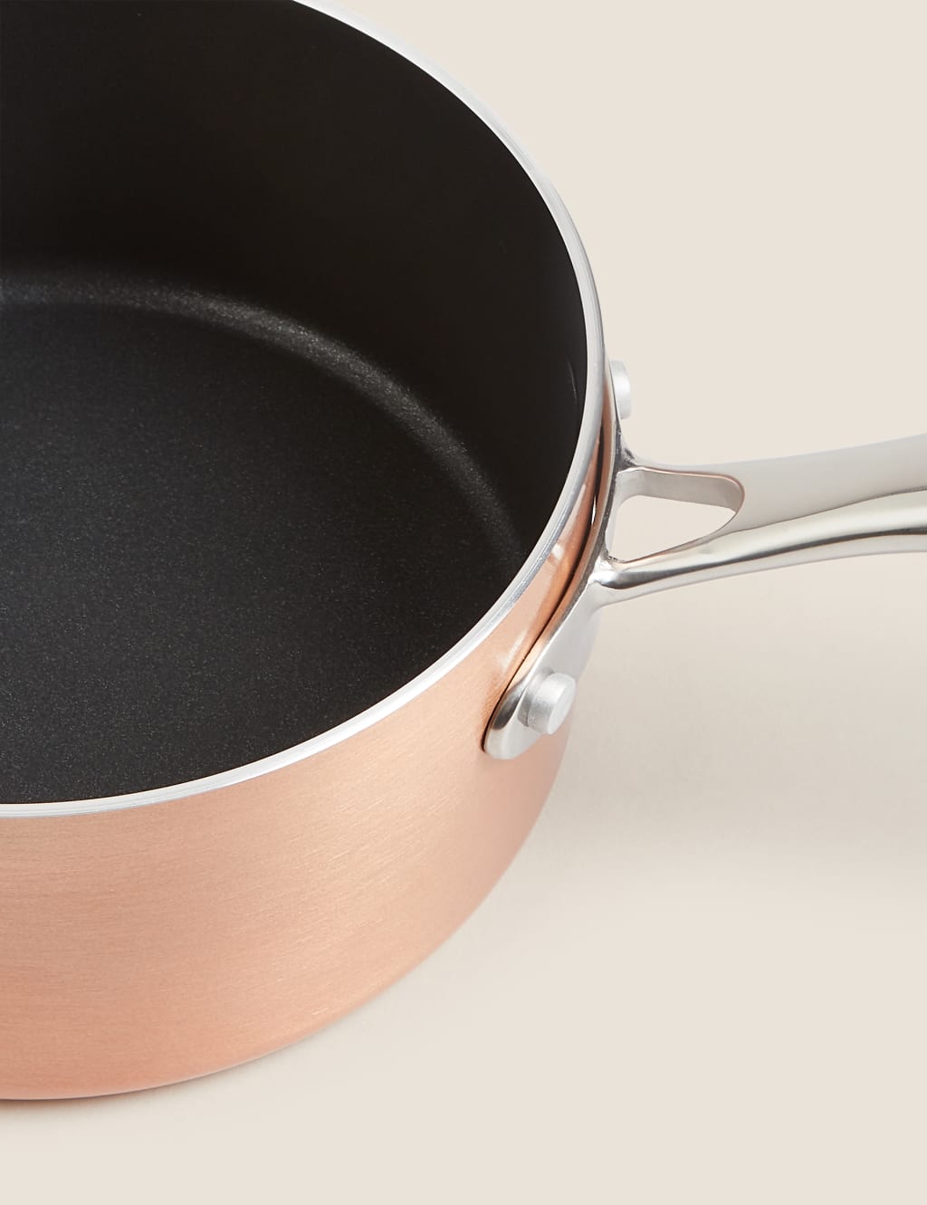 4 Piece Copper Aluminium Non-Stick Pan Set 3 of 4