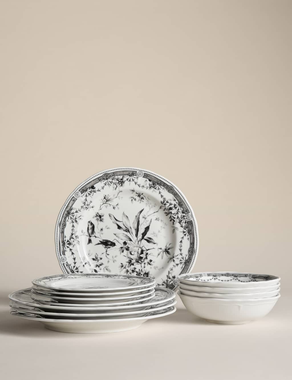 12 Piece Vintage Floral Dinner Set 2 of 5