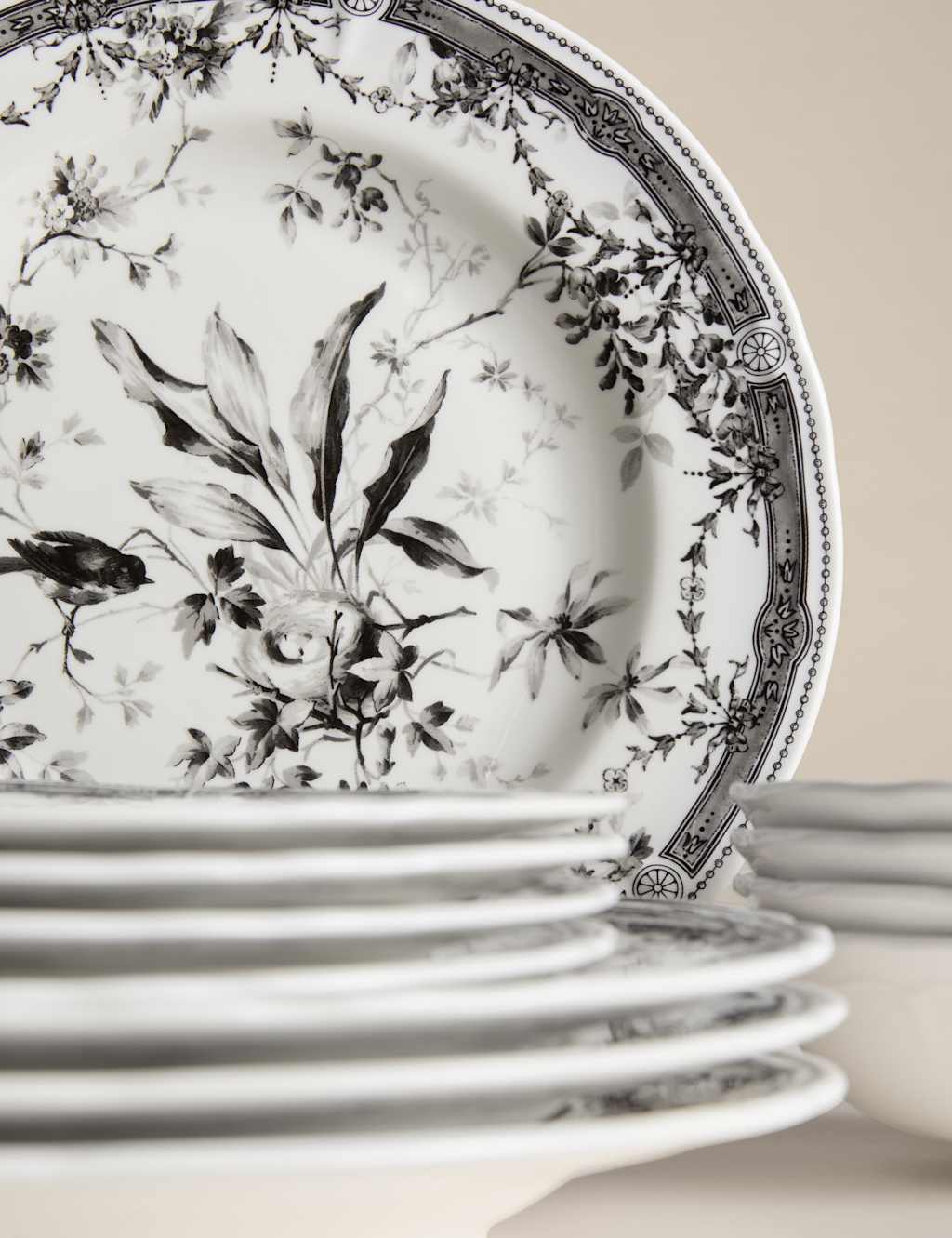12 Piece Vintage Floral Dinner Set 5 of 5
