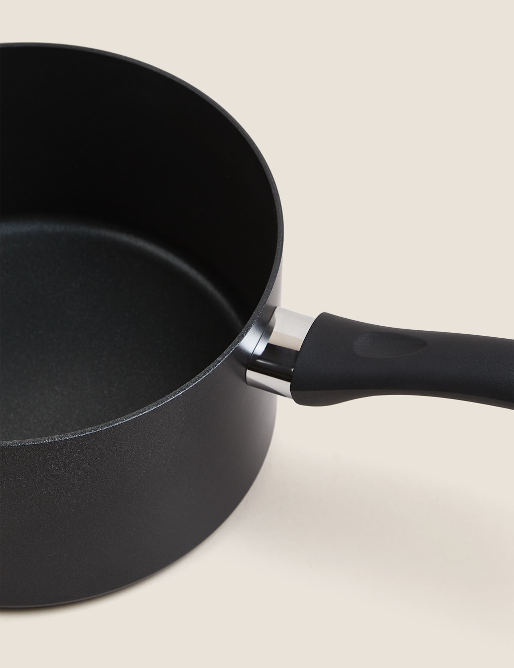3 Piece Black Aluminium Non Stick Pan Set 3 of 5