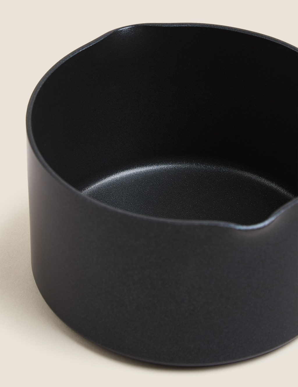 Black Aluminium 14cm Non-Stick Milk Pan 2 of 3