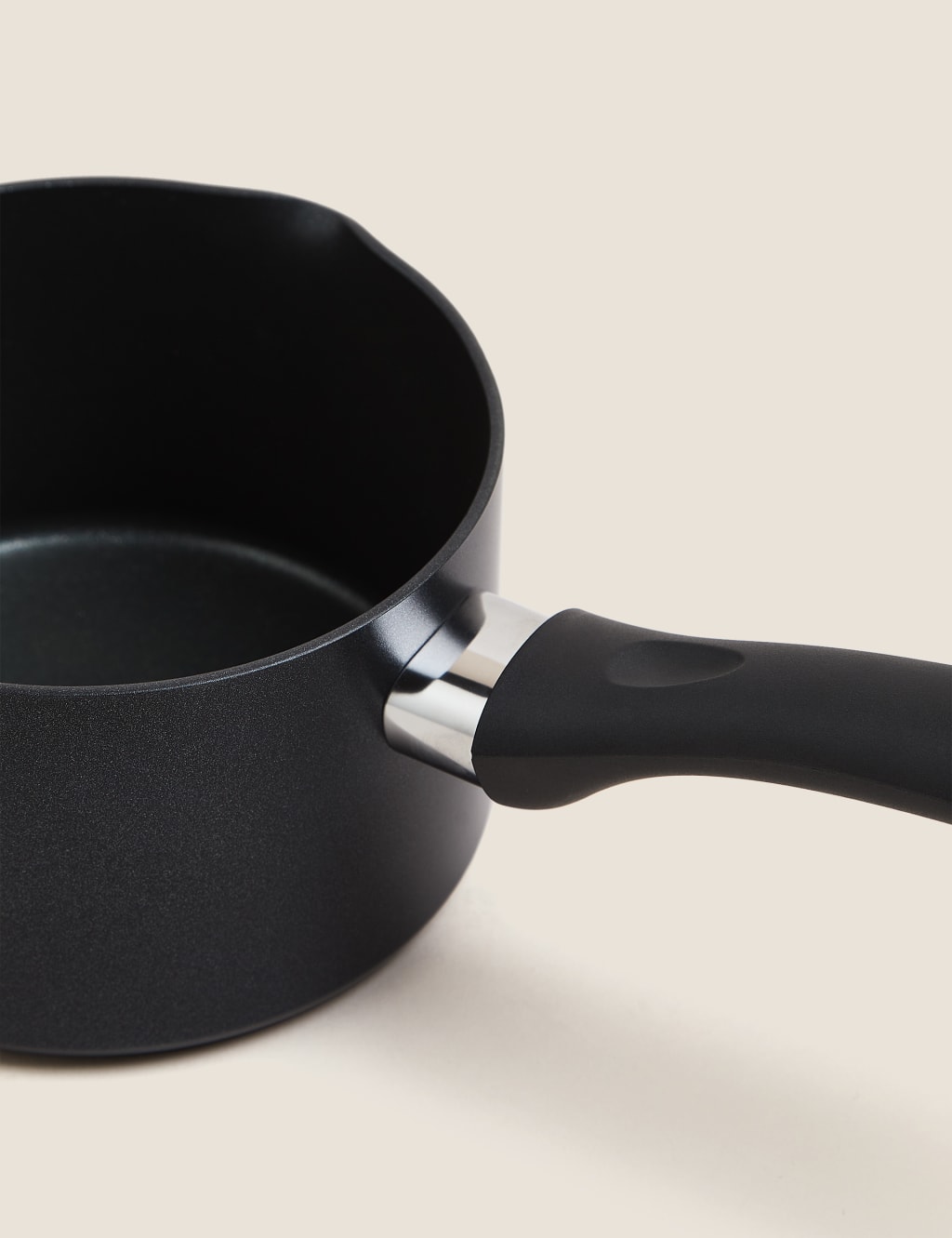 Black Aluminium 14cm Non-Stick Milk Pan 3 of 3