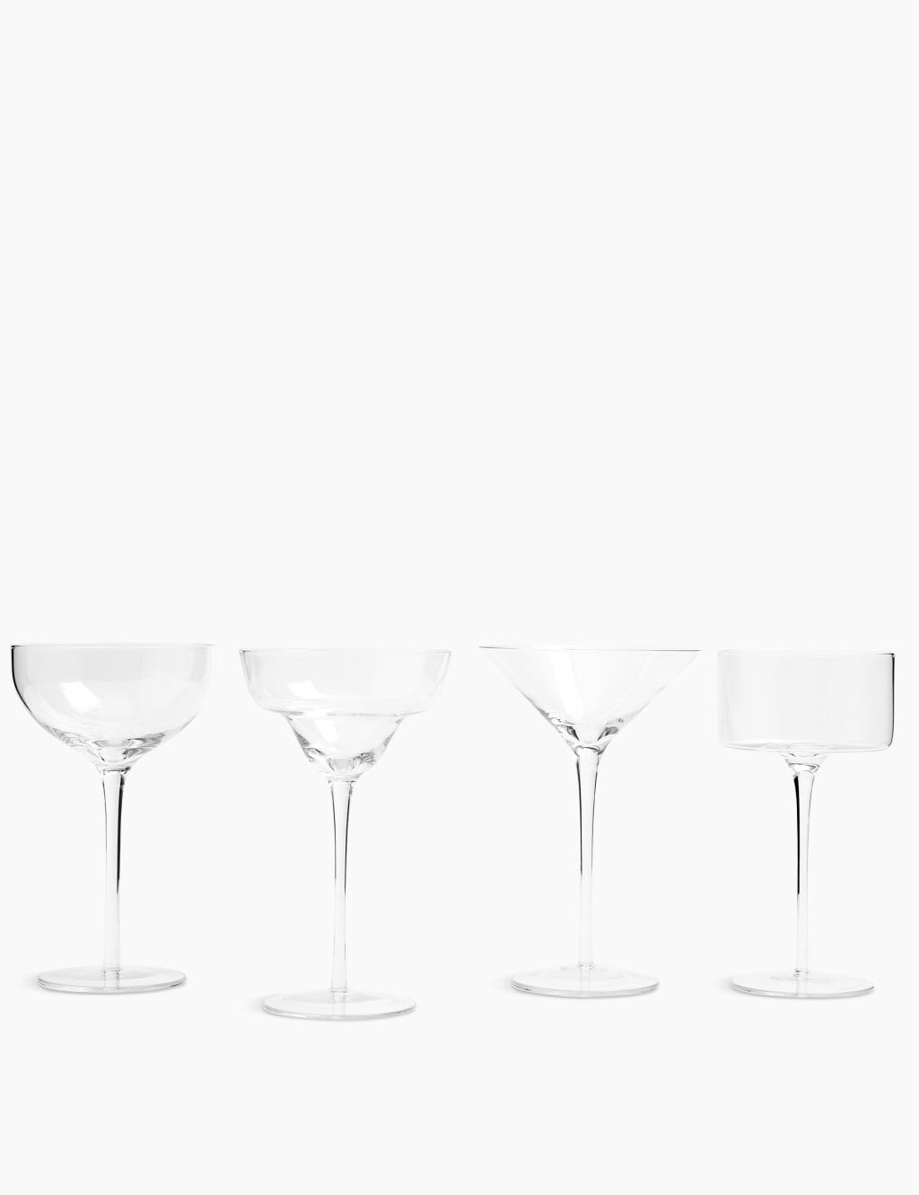 Set of 4 Martini Glasses 1 of 7