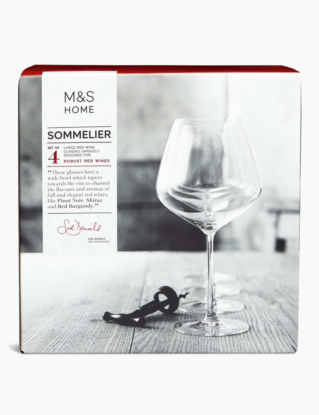 Set of 4 Large Red Wine Glasses 4 of 7