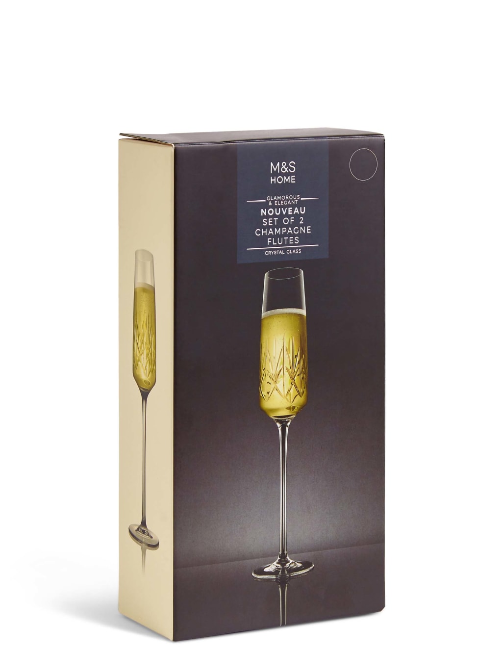 Set of 2 Nouveau Flute Glasses 4 of 5