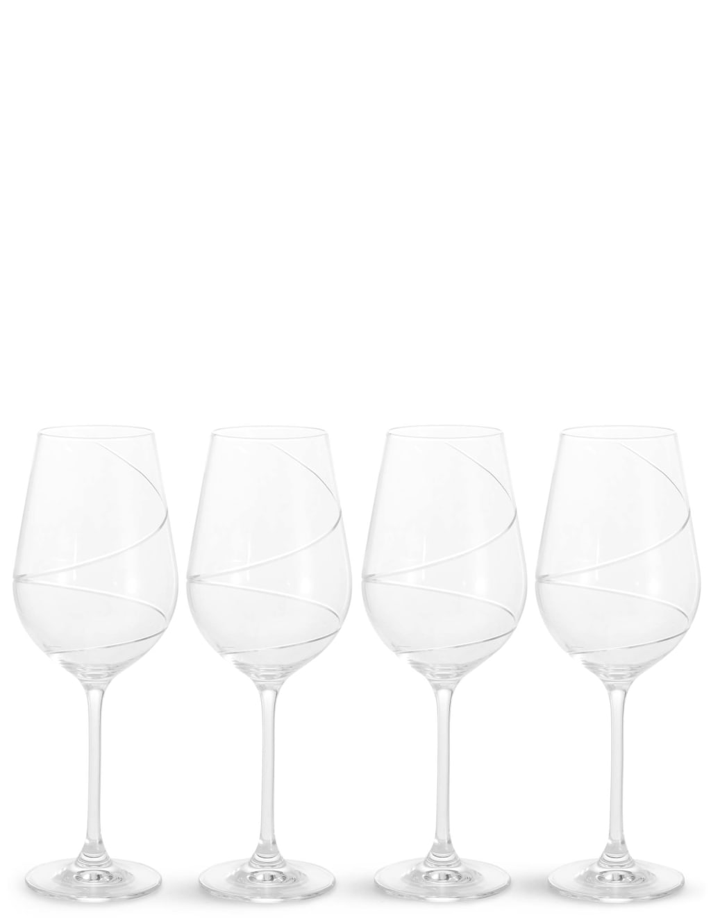 Set of 4 Swirl Red Wine Glasses 3 of 3