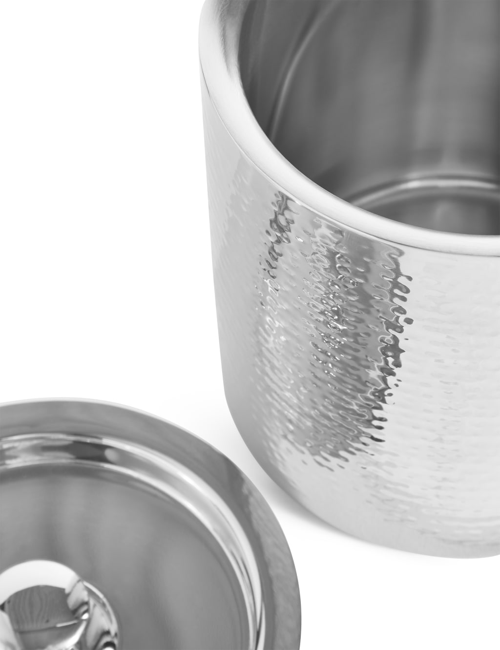 Hammered Metal Ice Bucket 2 of 2