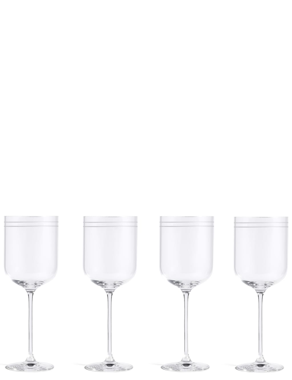 Set of 4 Marlowe Stripe Red Wine Glasses 2 of 4