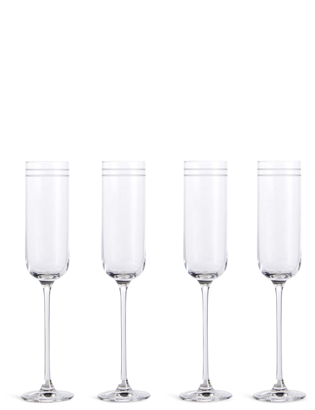 Set of 4 Marlowe Stripe Champagne Flutes 2 of 4