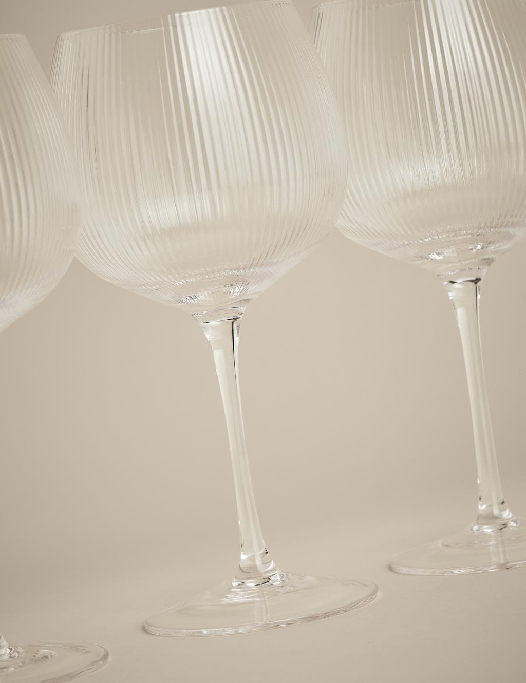 Set of 6 Maxim Optic Ribbed Gin Glasses 4 of 5