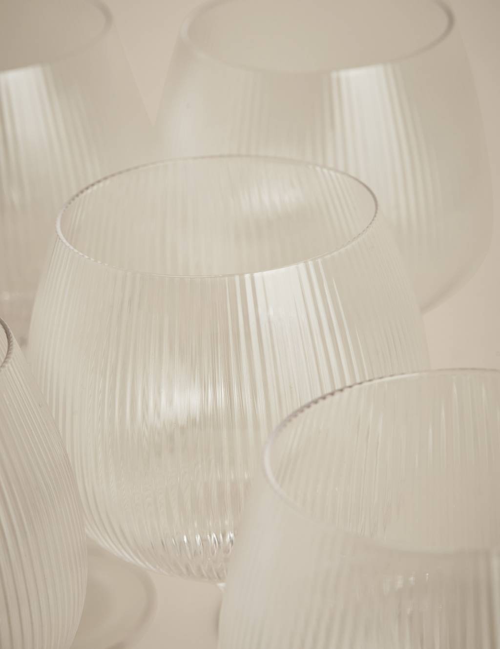 Set of 6 Maxim Optic Ribbed Gin Glasses 5 of 5