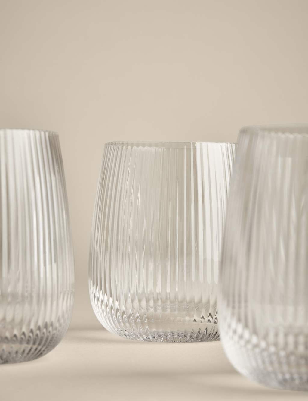 Set of 6 Maxim Optic Ribbed Tumblers 2 of 4