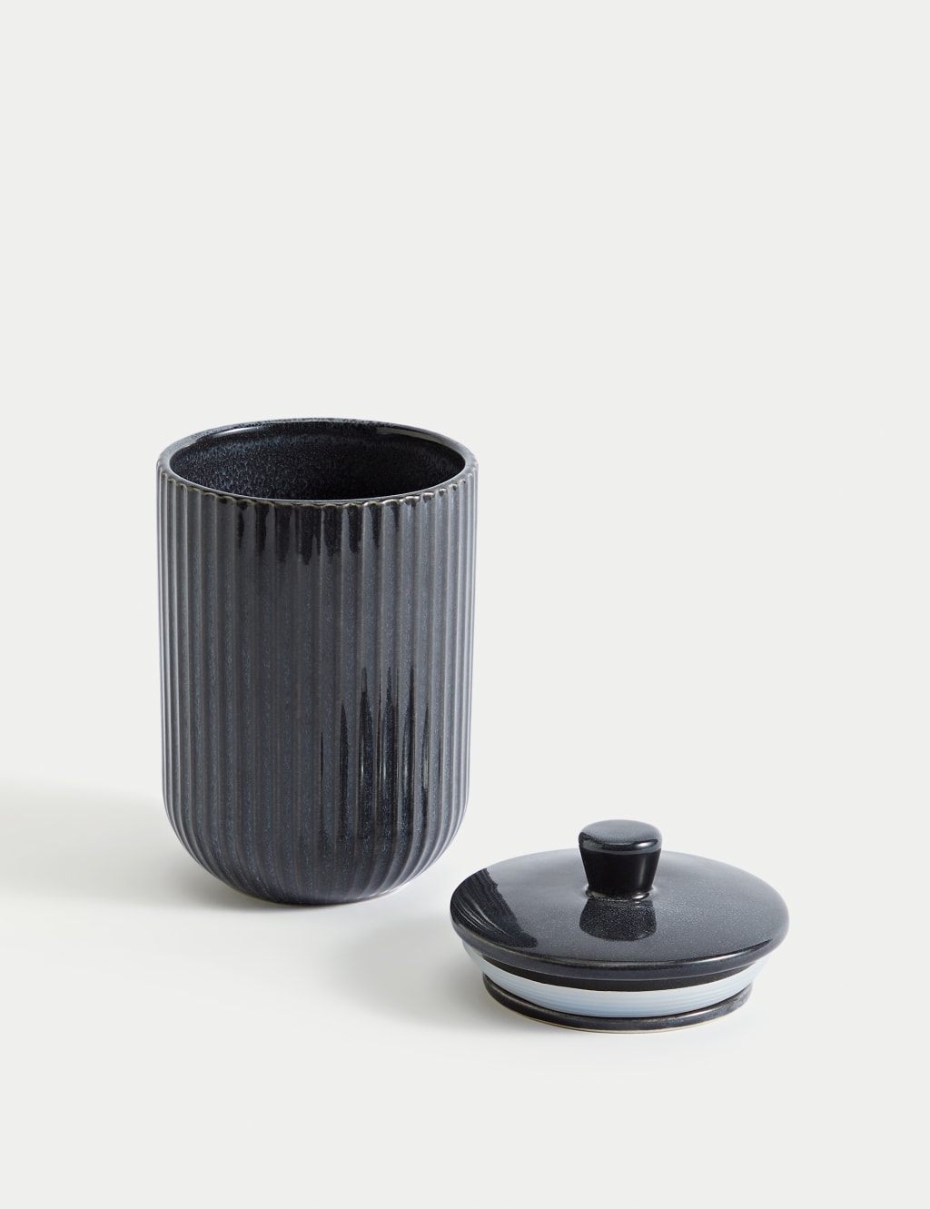 Medium Ribbed Storage Jar 2 of 5