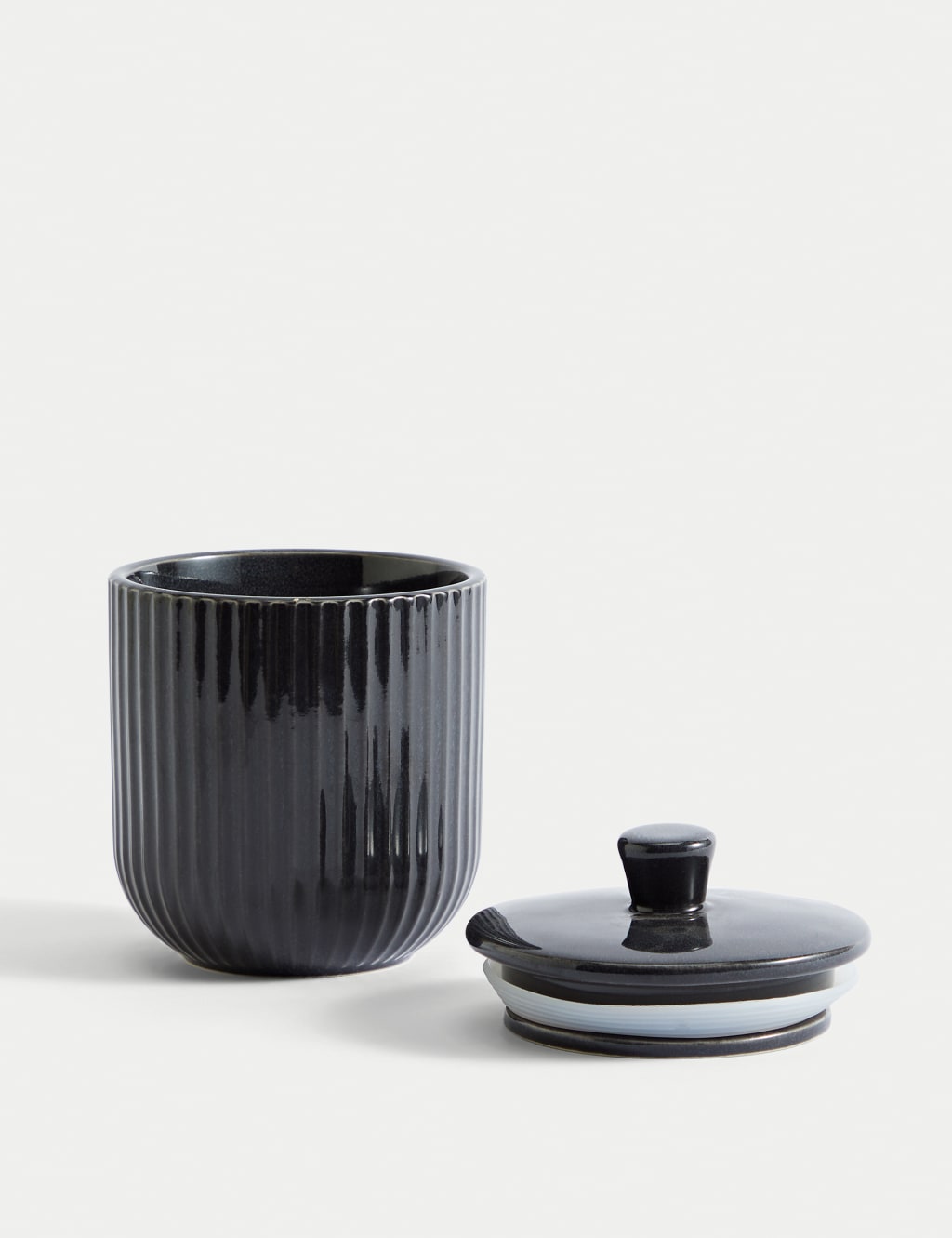 Small Ribbed Storage Jar 2 of 5