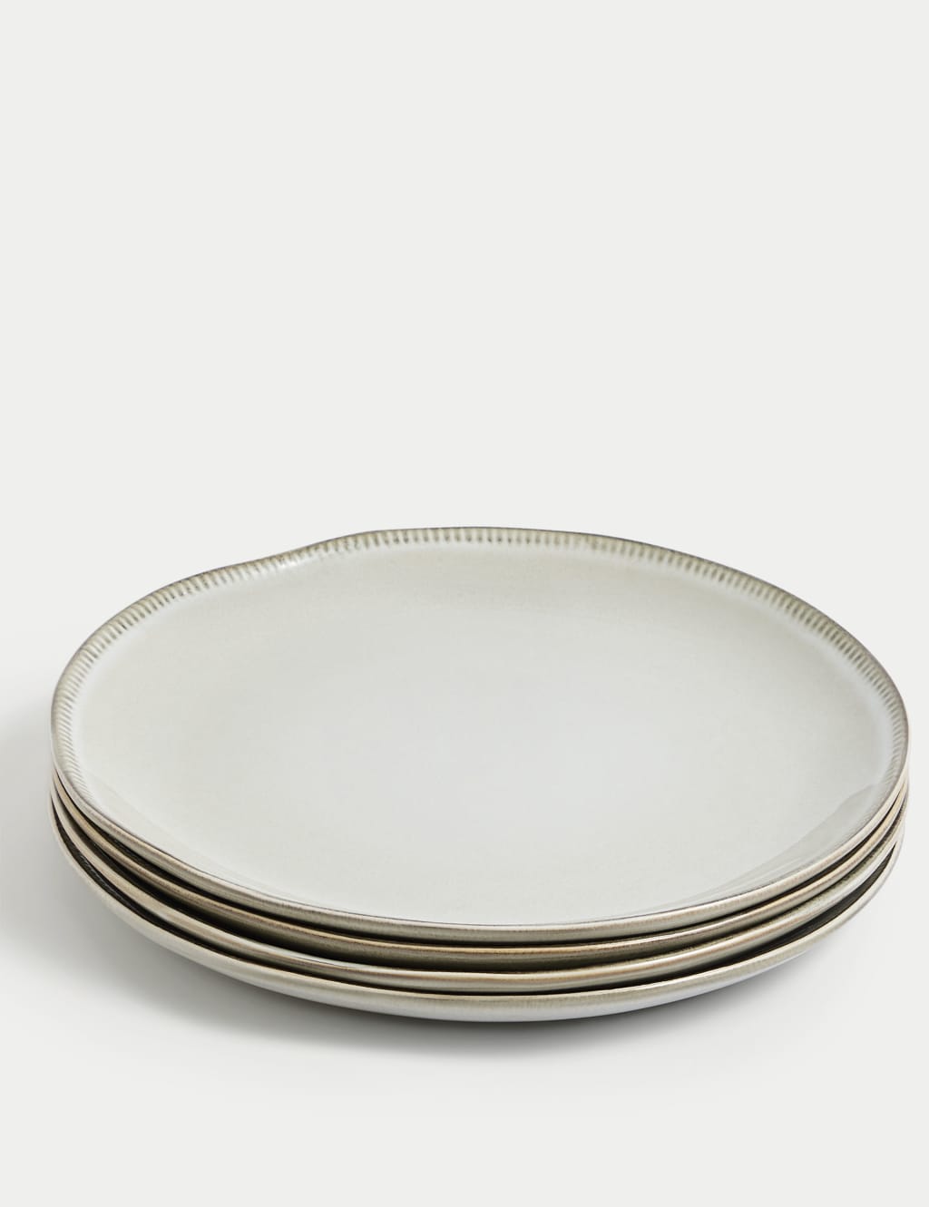 Set of 4 Stoneware Dinner Plates 3 of 3