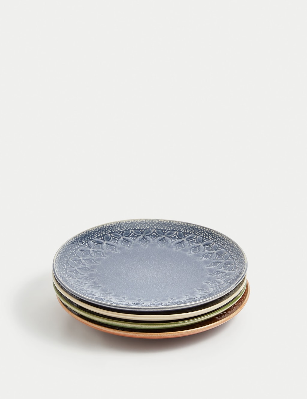 Set of 4 Stoneware Side Plates 5 of 6