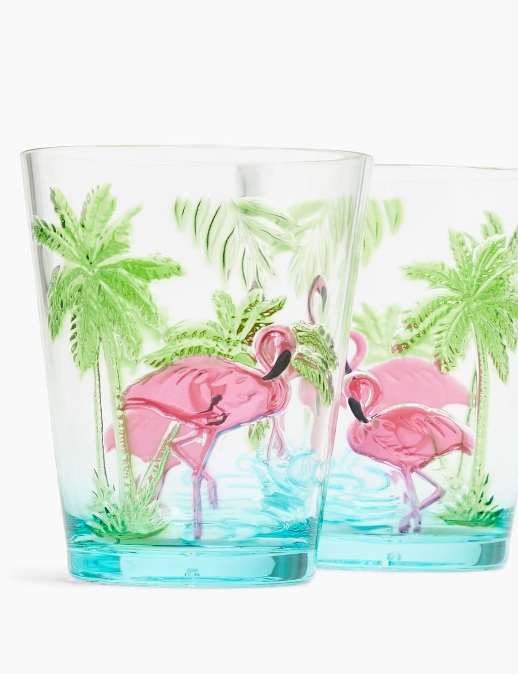 Set of 4 Flamingo Picnic Tumblers 3 of 4