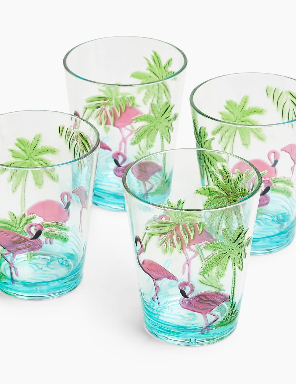Set of 4 Flamingo Picnic Tumblers 2 of 4
