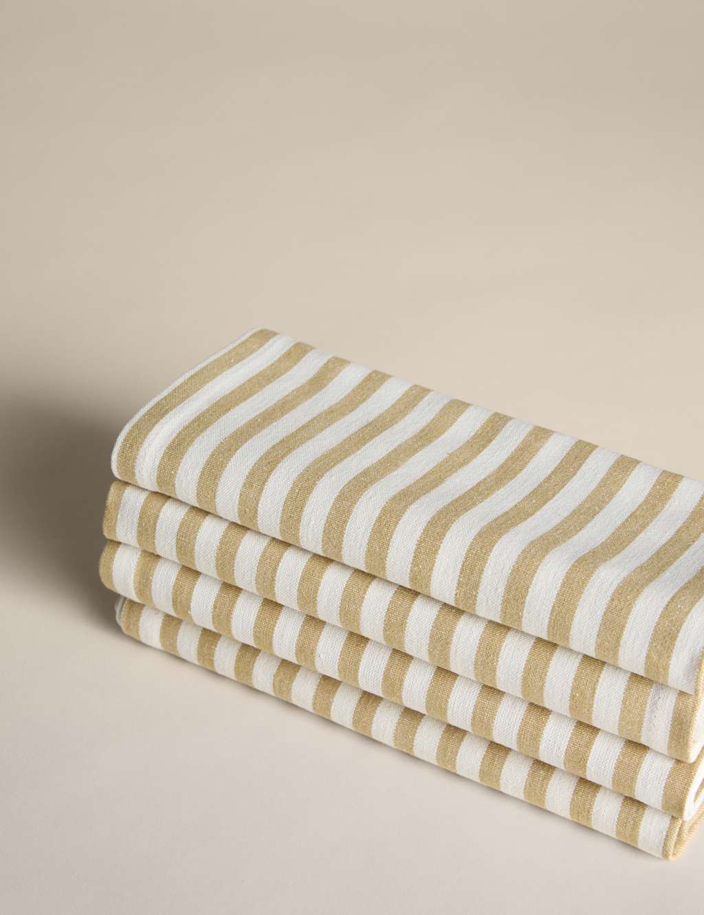 Set of 4 Cotton with Linen Thin Stripe Napkins 2 of 4