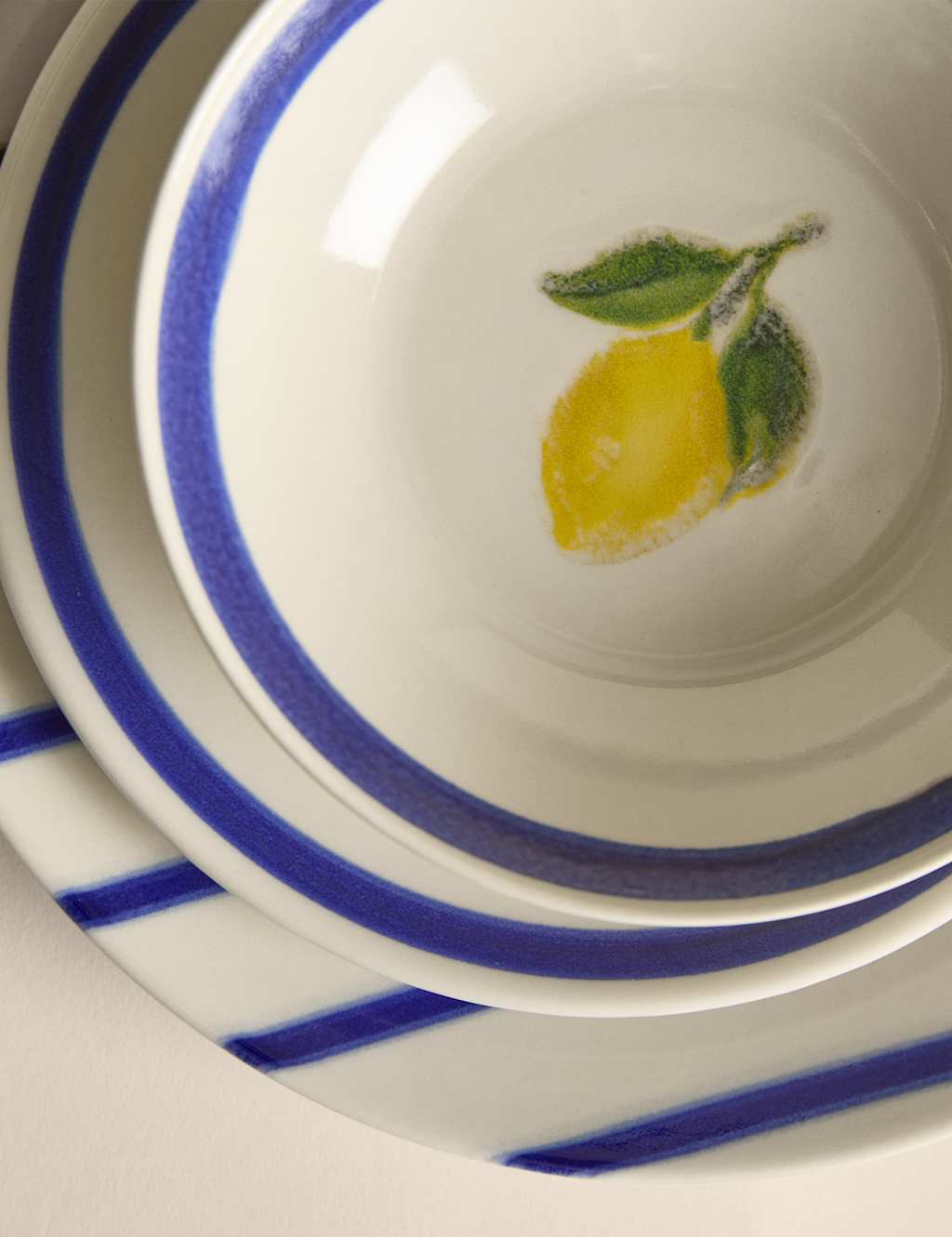 12 Piece Lemon Dinner Set 5 of 5