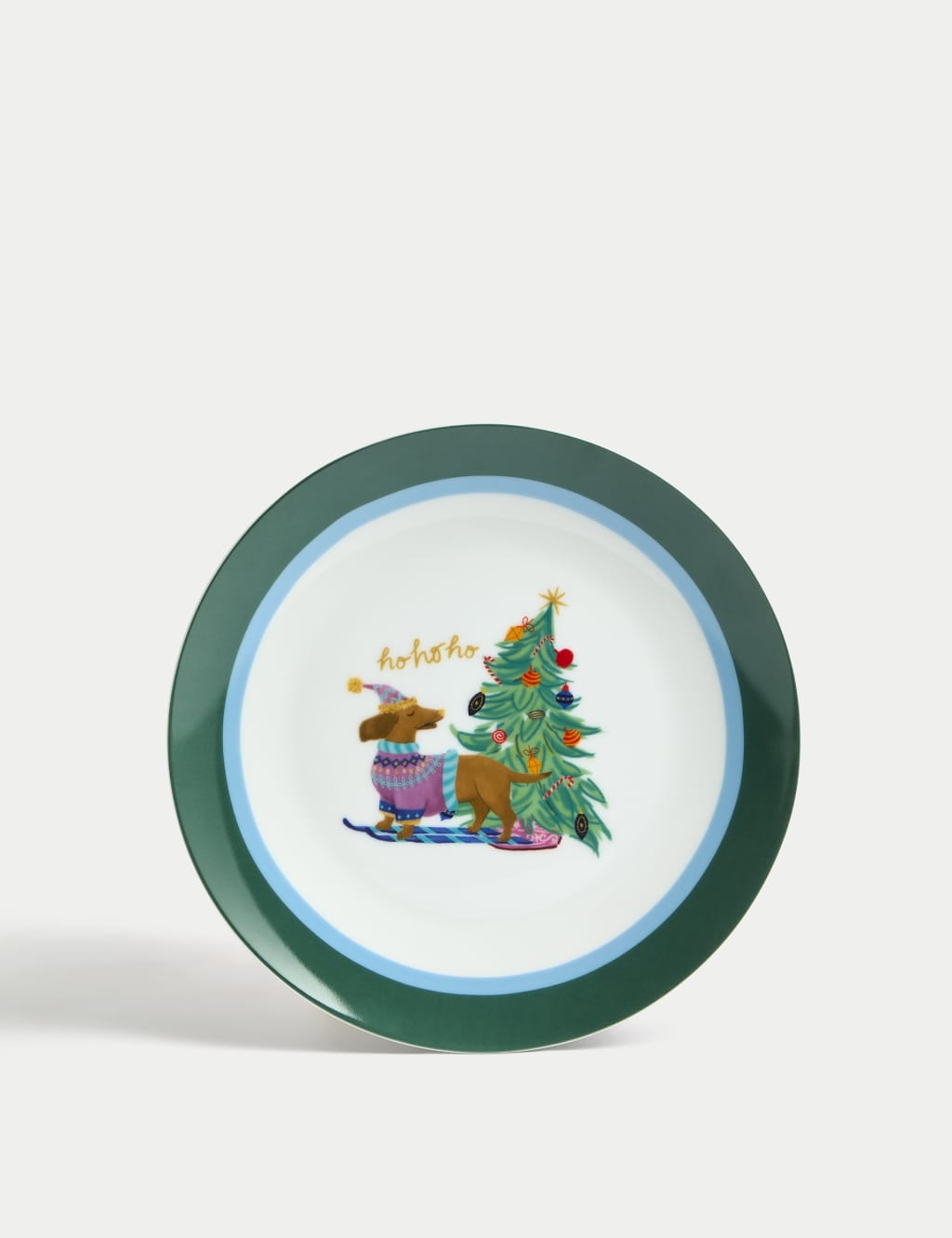 Set of 4 Christmas Side Plates M S Collection M S