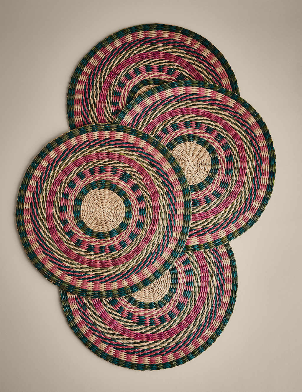 Set of 4 Multicoloured Placemats 1 of 4