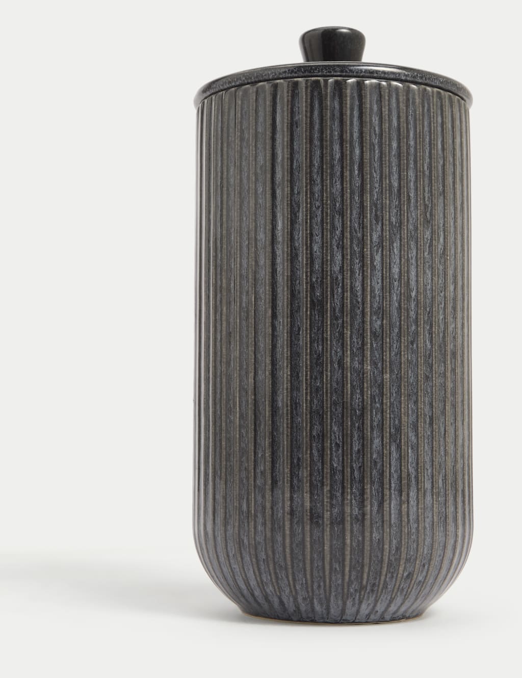 Large Ribbed Glazed Storage Jar 3 of 3