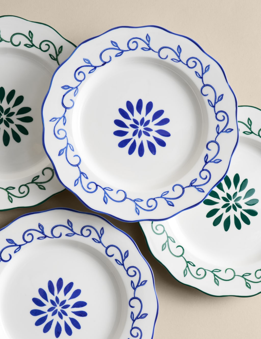 Set of 4 Boho Side Plates 4 of 6