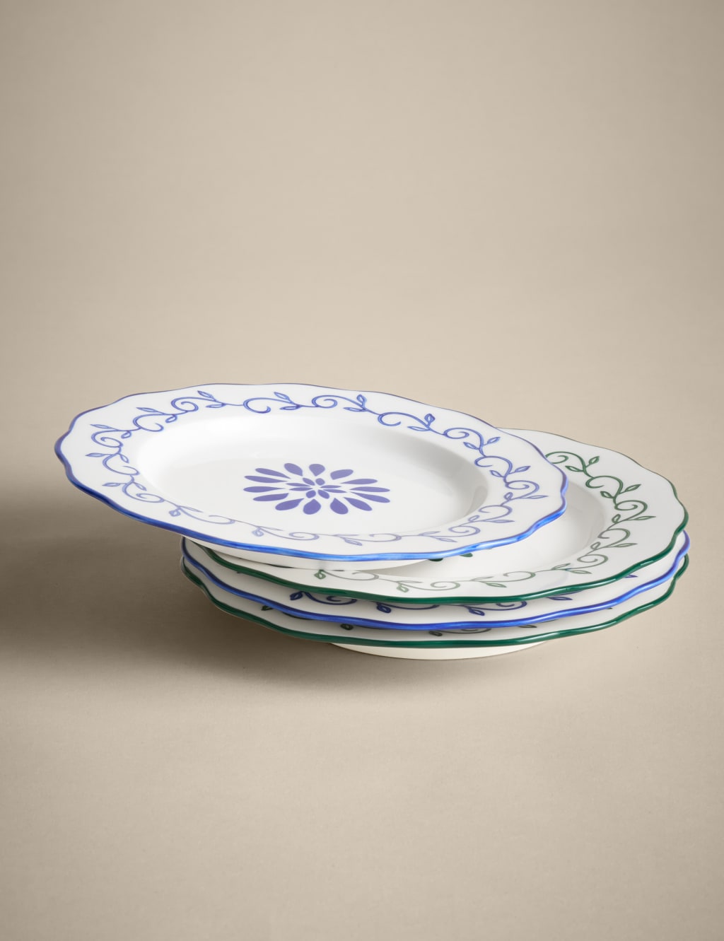 Set of 4 Boho Side Plates 1 of 6