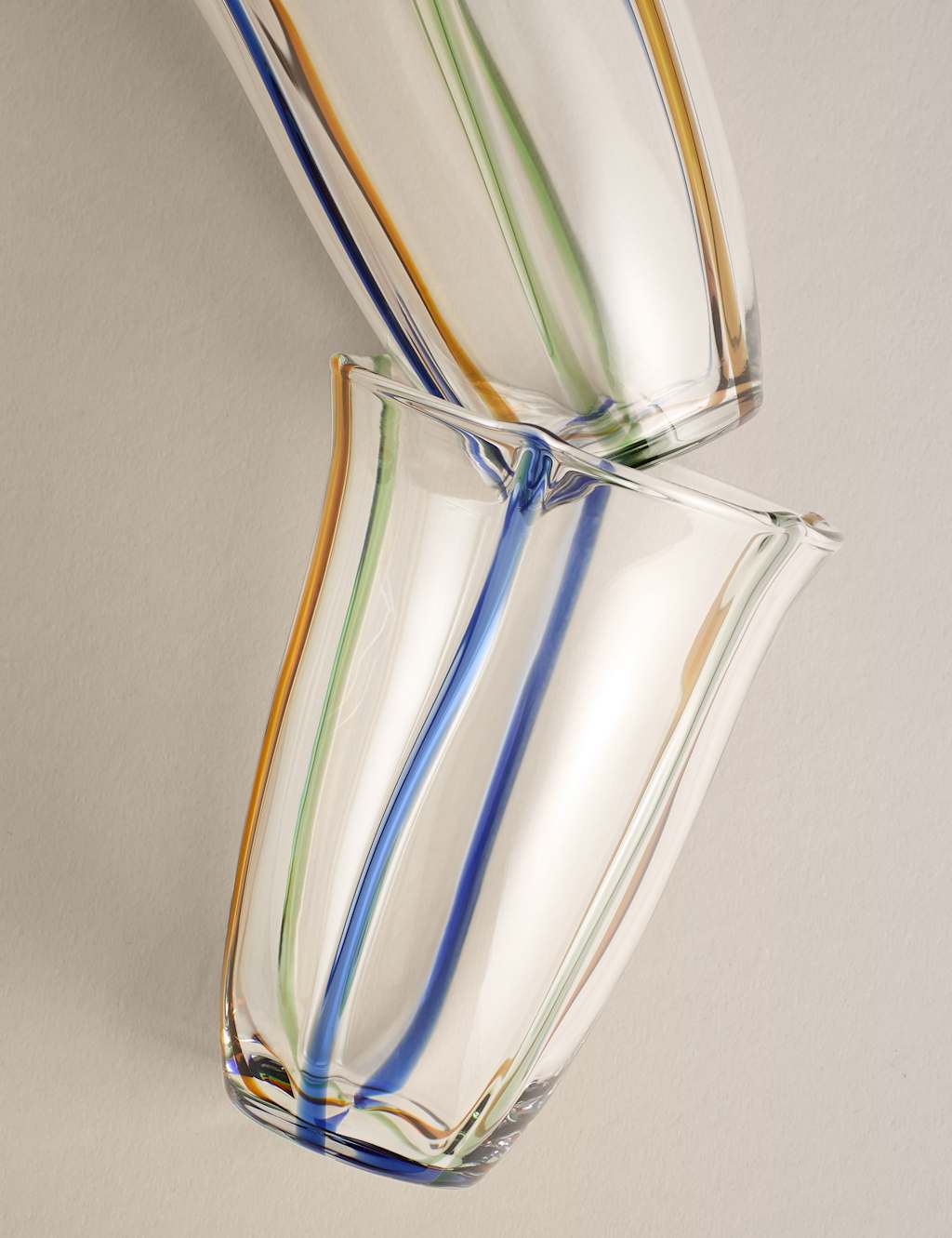 Set of 2 Colour Stripe Hi Ball Glasses 2 of 5