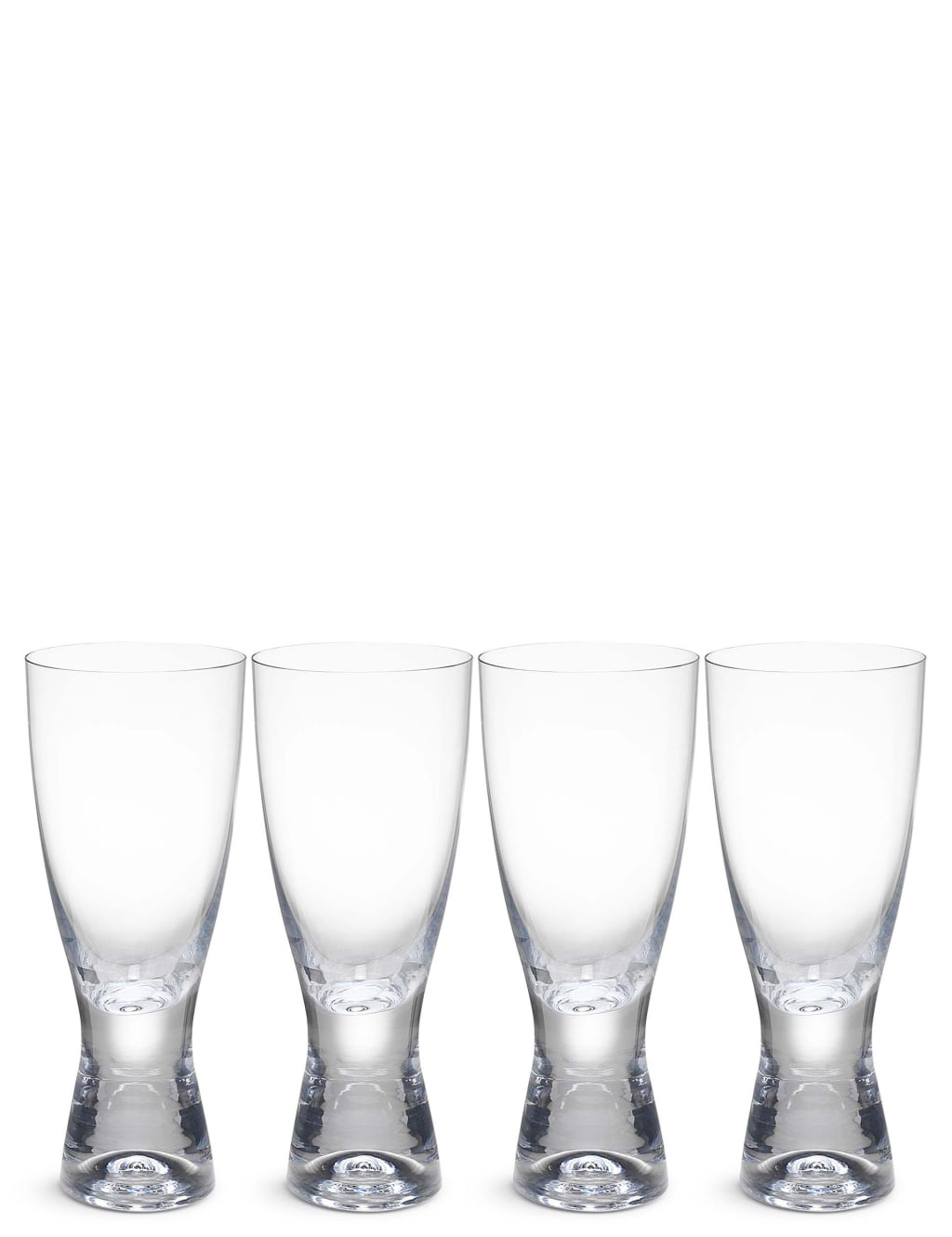 Set of 4 Barrel Aqua Glasses 3 of 4