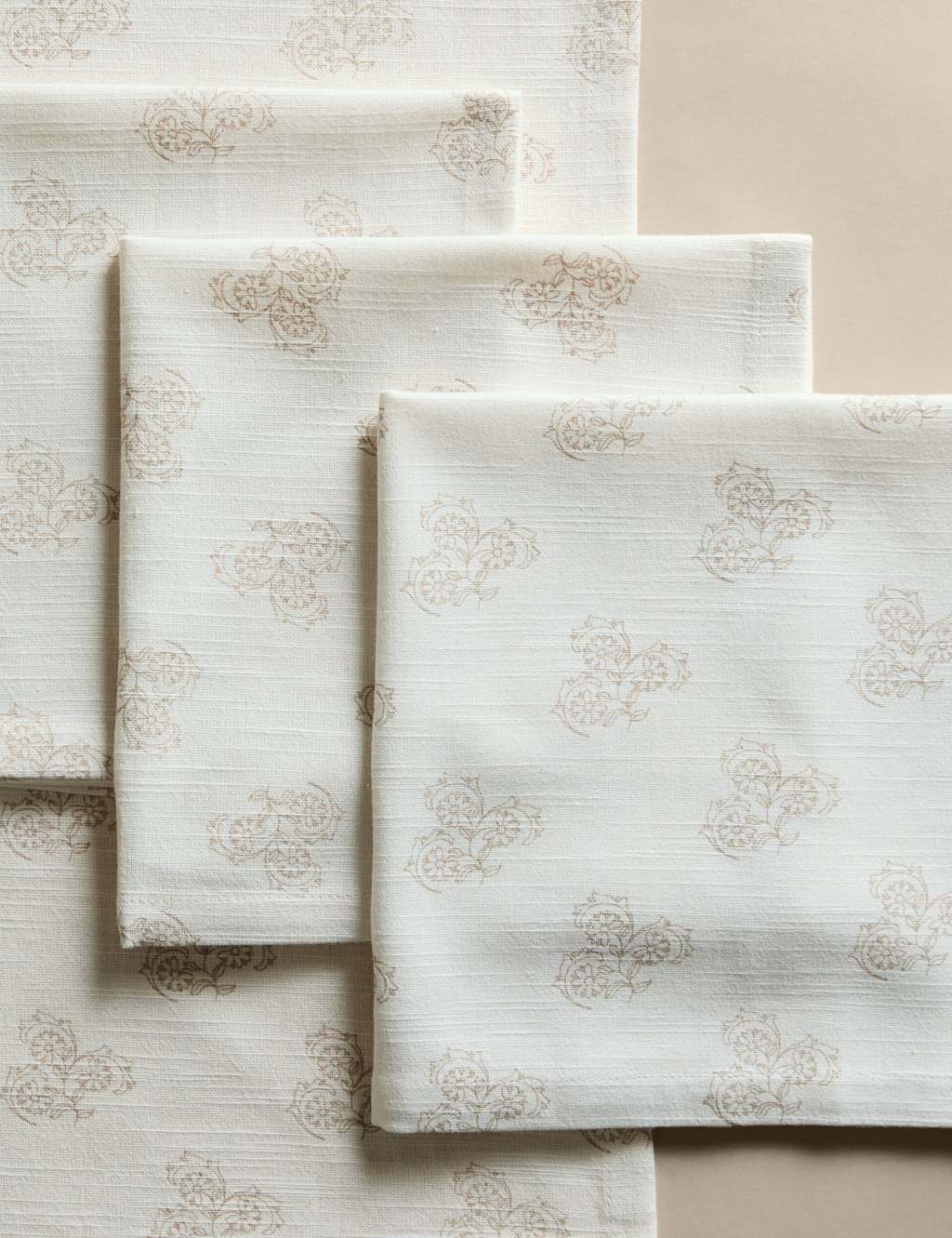 Set of 4 Pure Cotton Block Print Napkins 2 of 5