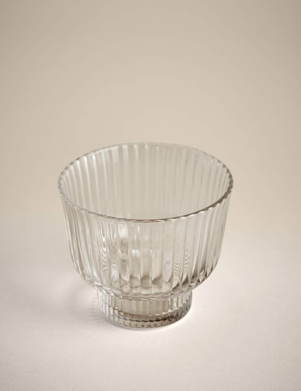Ribbed Glass Dessert Bowl 2 of 4