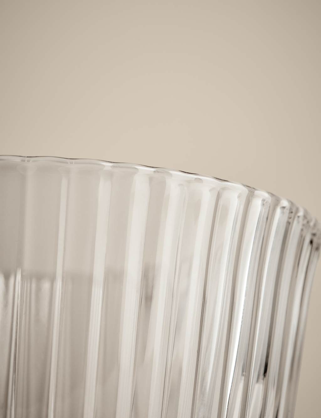 Ribbed Glass Dessert Bowl 3 of 4