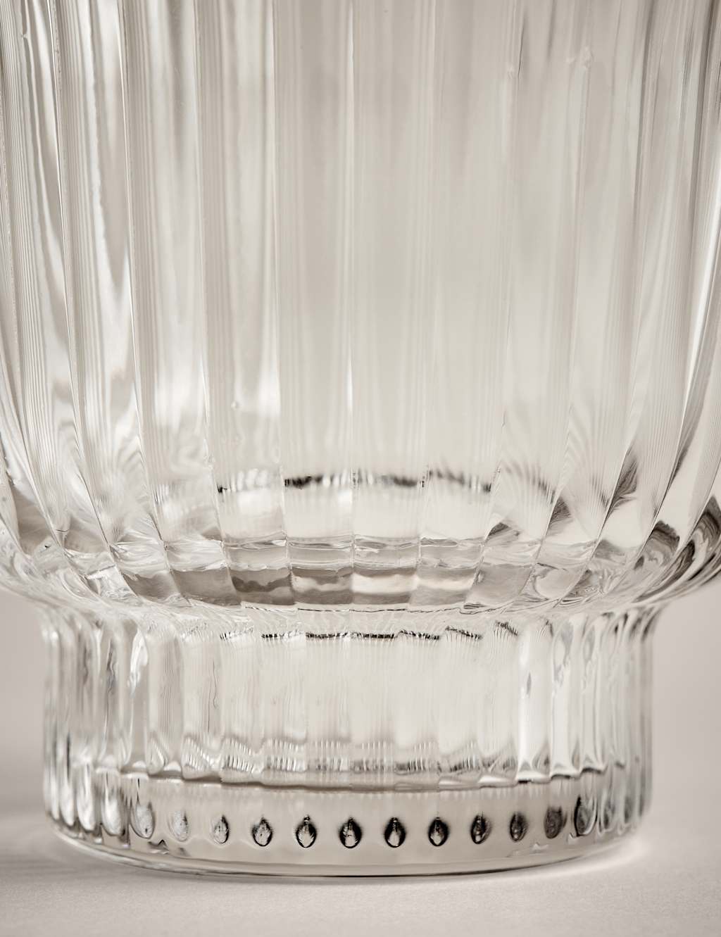 Ribbed Glass Dessert Bowl 4 of 4