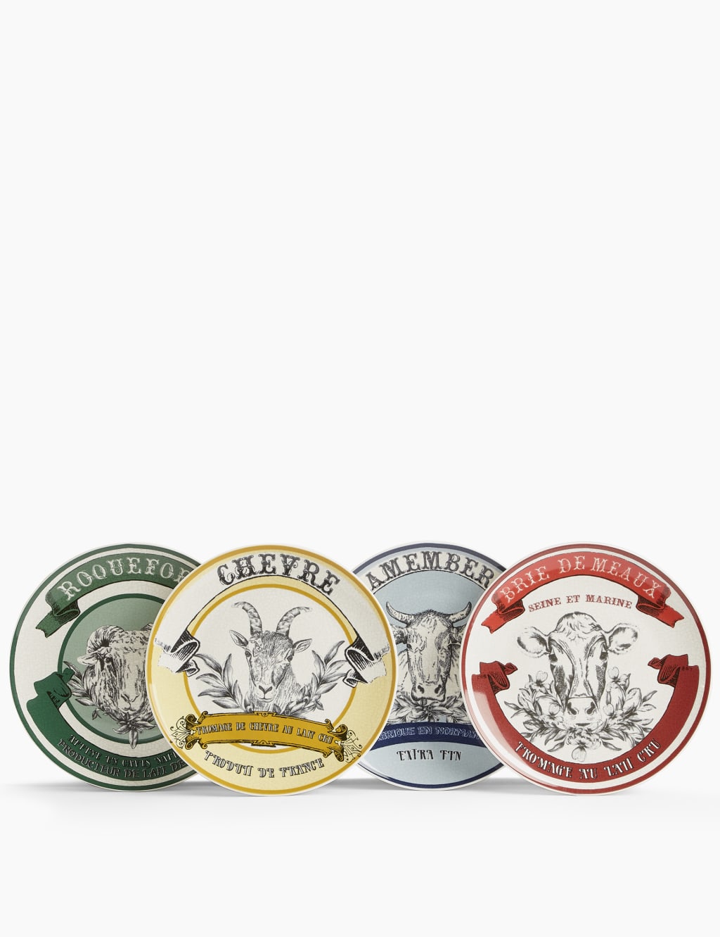 Set of 4 Cheese Plates 1 of 5