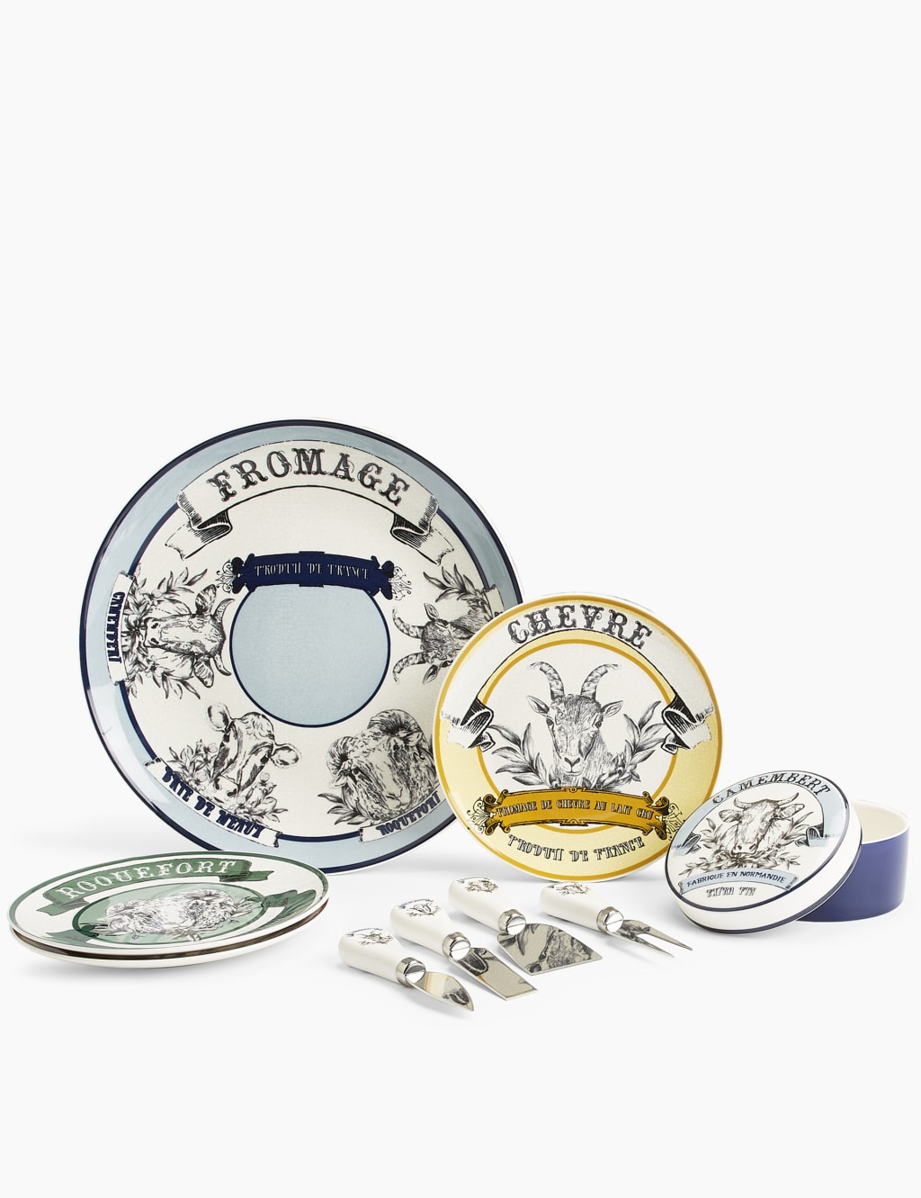Set of 4 Cheese Plates 4 of 5