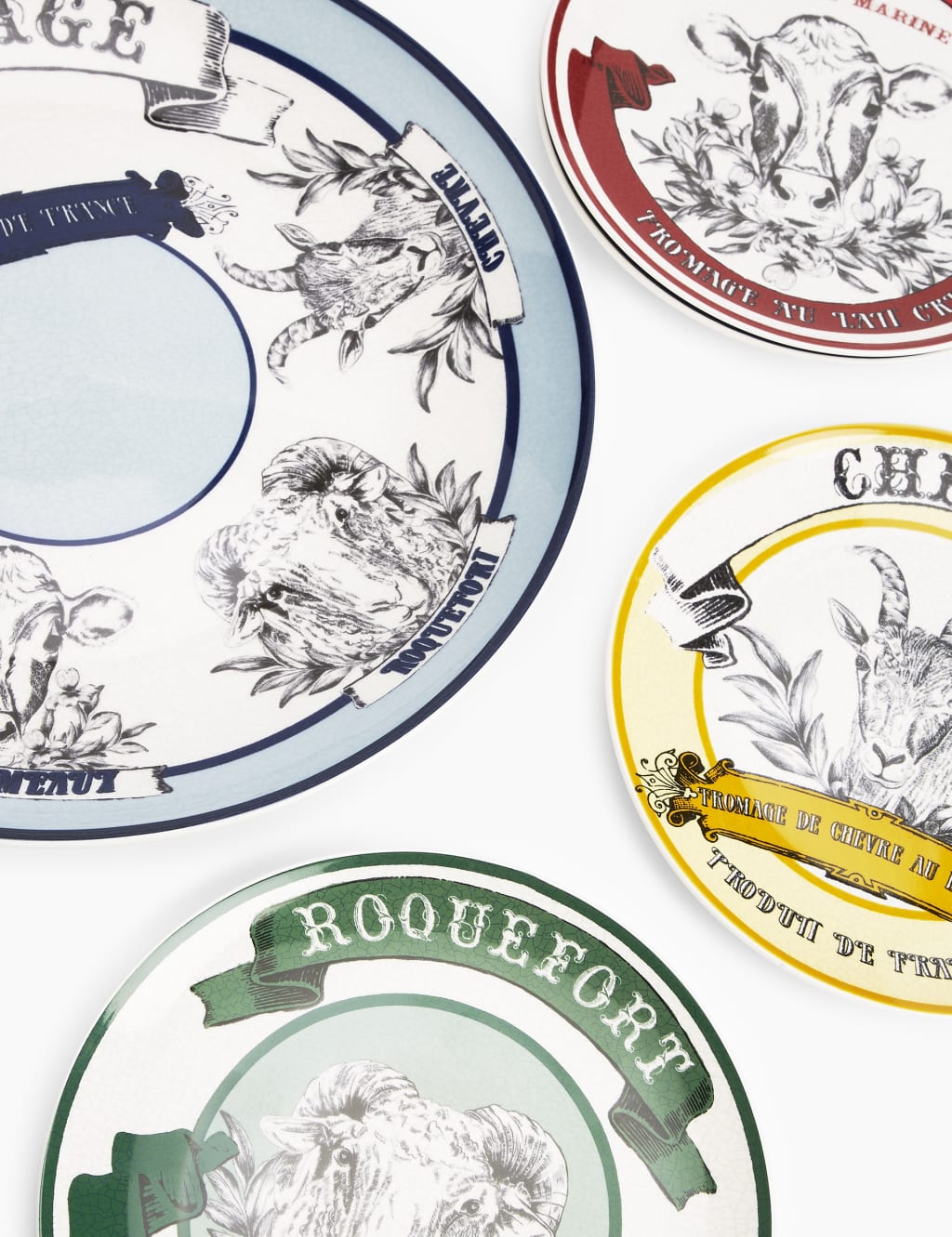 Set of 4 Cheese Plates 5 of 5