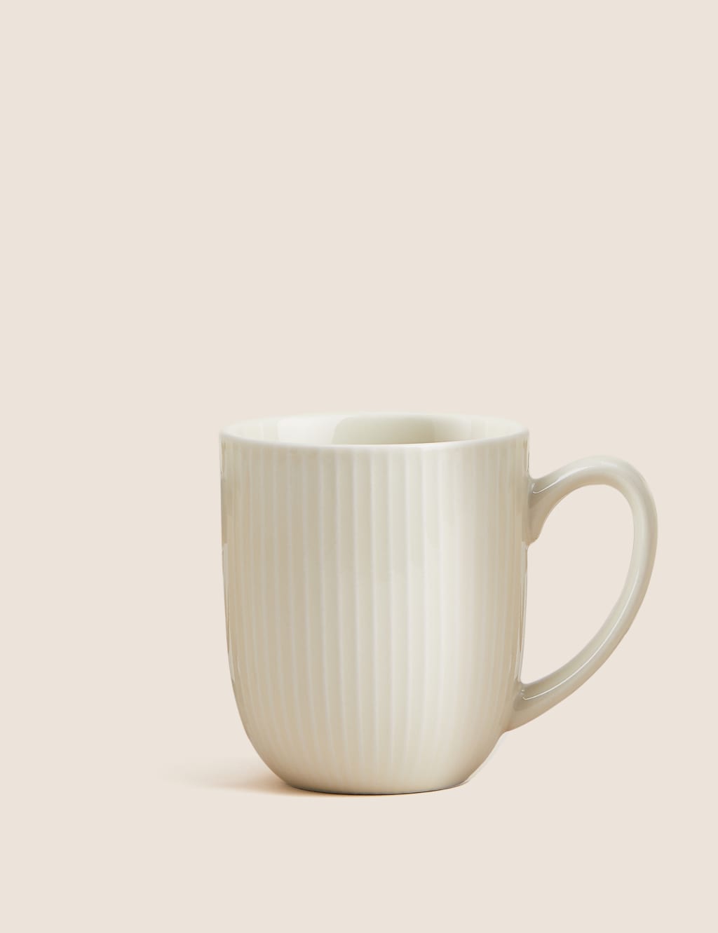 Set of 4 Ribbed Glazed Mugs 2 of 4