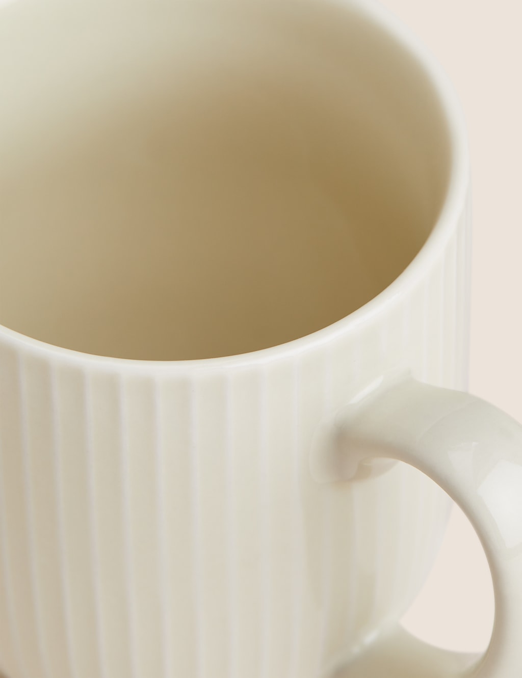 Set of 4 Ribbed Glazed Mugs 3 of 4