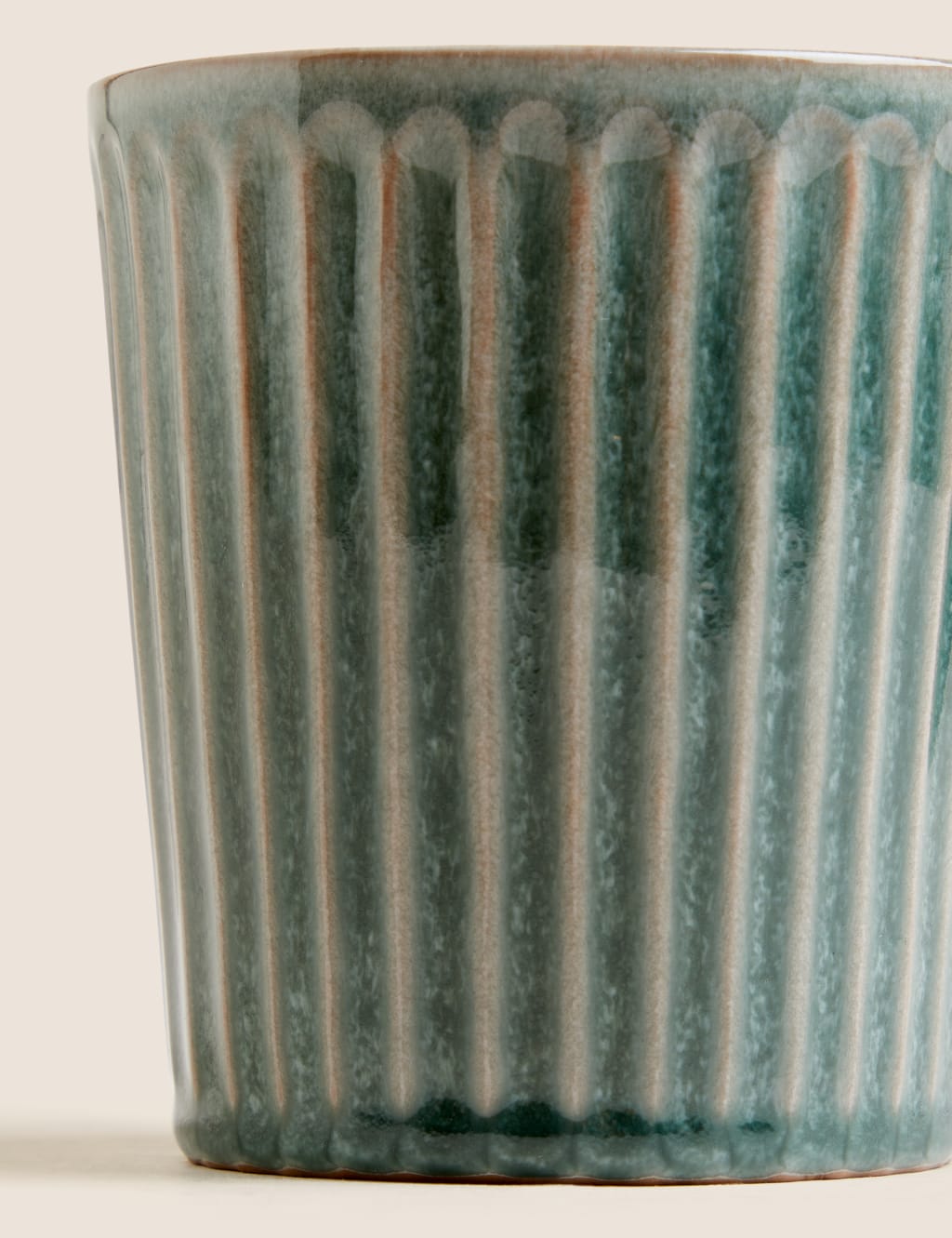 Ribbed Reactive Glaze Mug 2 of 3