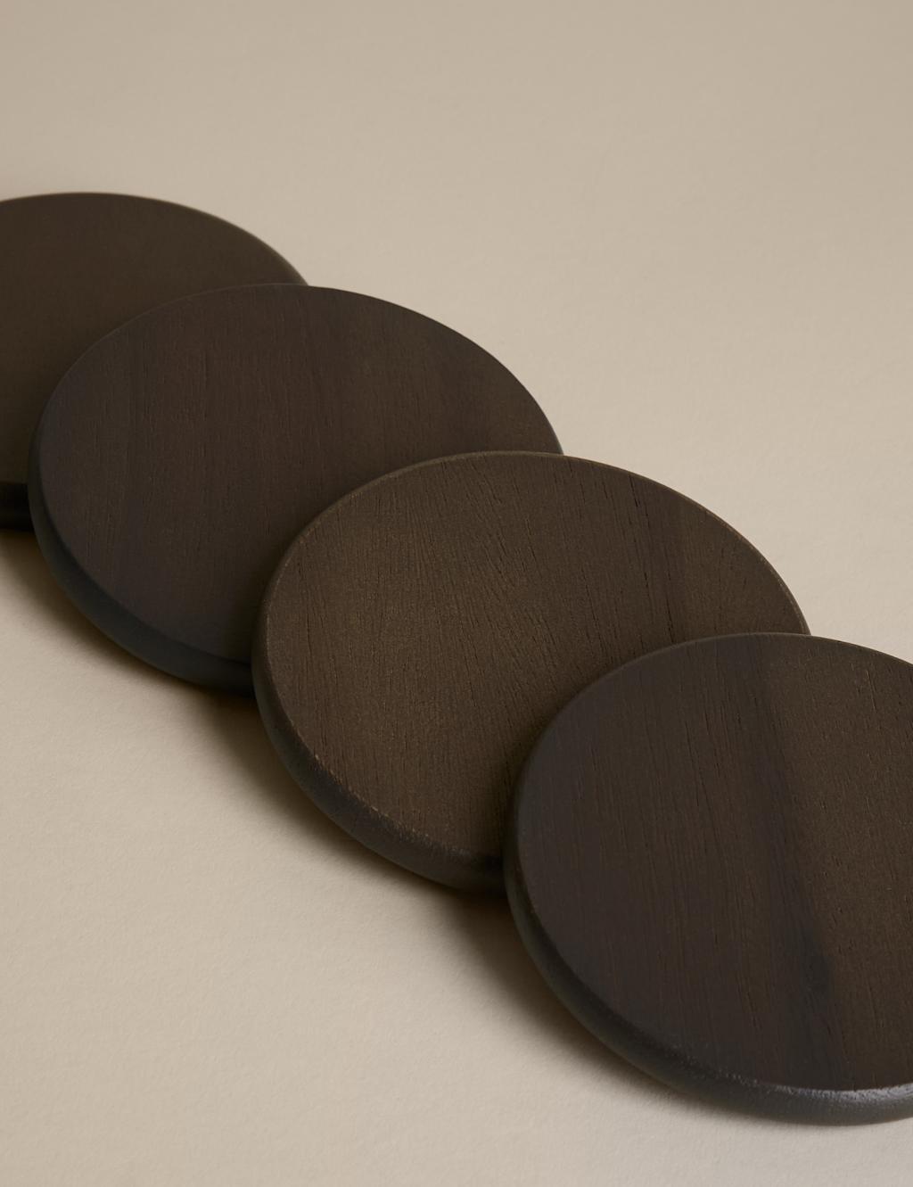Set of 4 Wooden Coasters 3 of 3