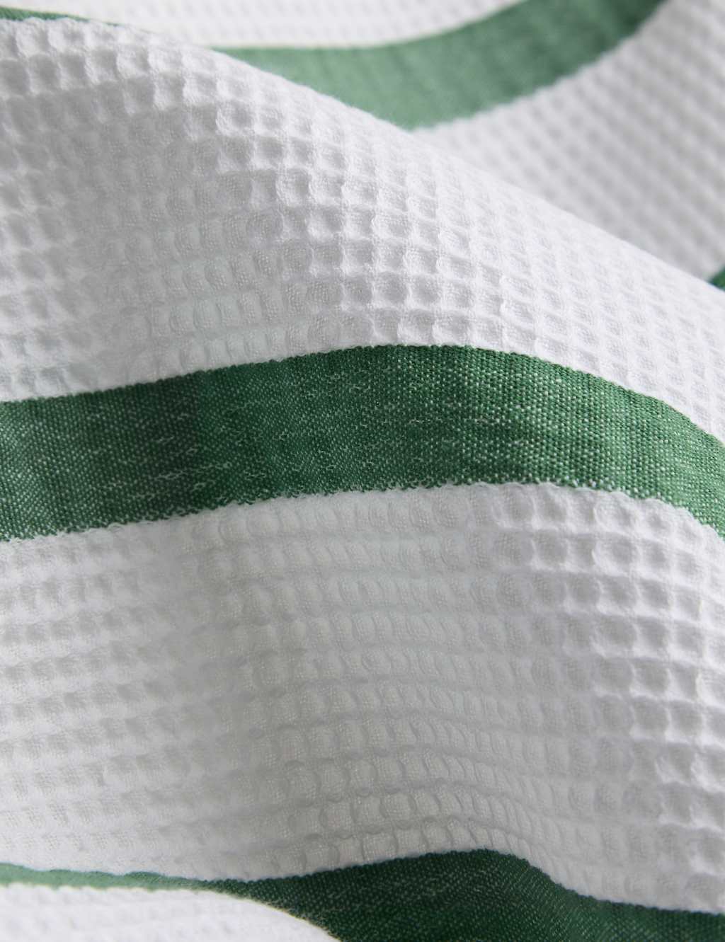 Pure Cotton Contrast Striped Waffle Bedding Set 5 of 6