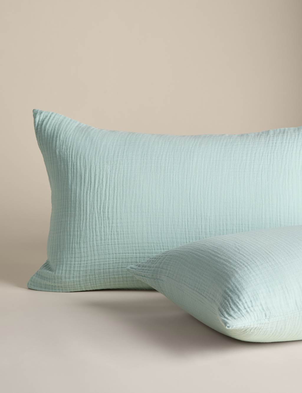 2pk Pure Cotton Muslin Pillowcases 2 of 3