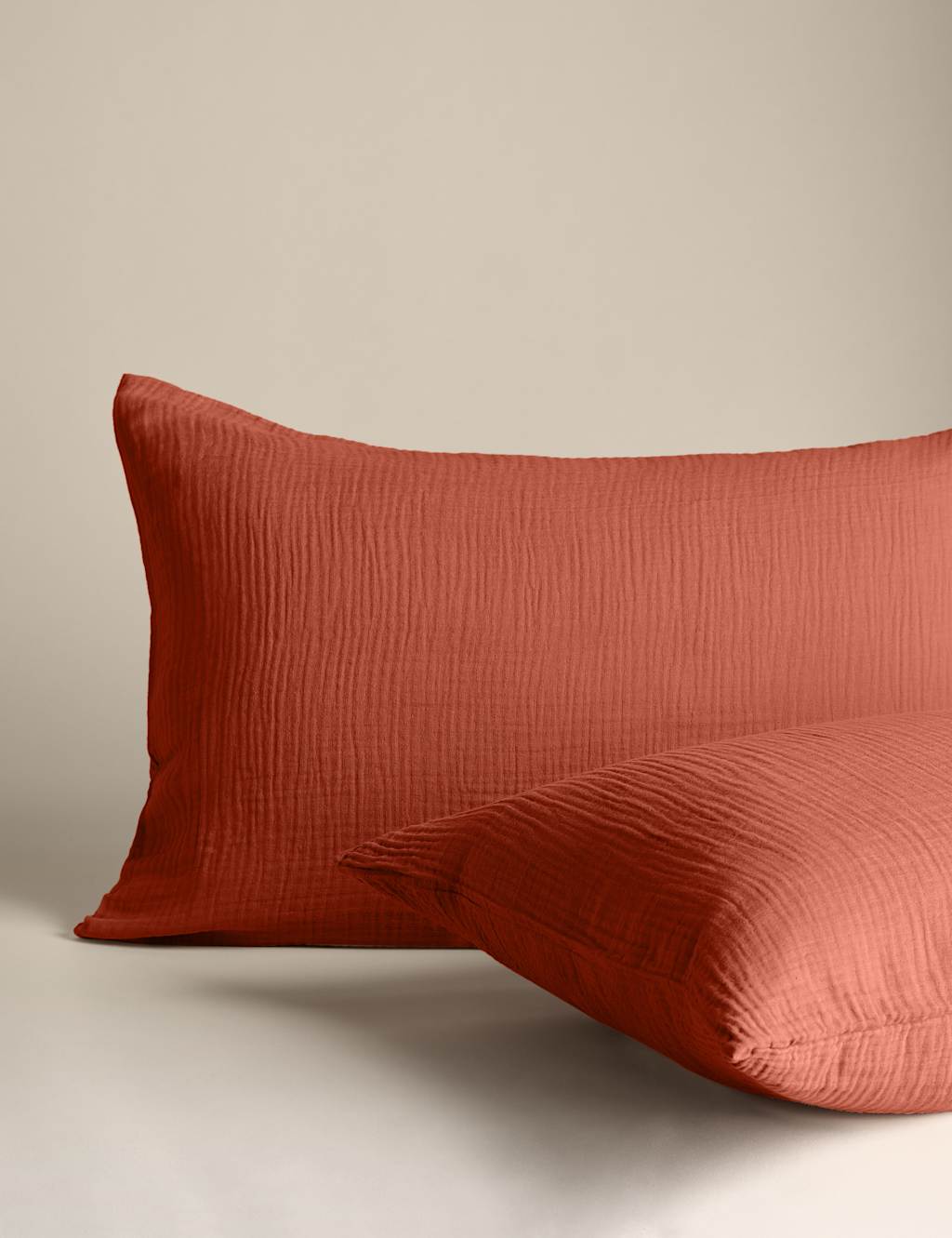 2pk Pure Cotton Muslin Pillowcases 2 of 3