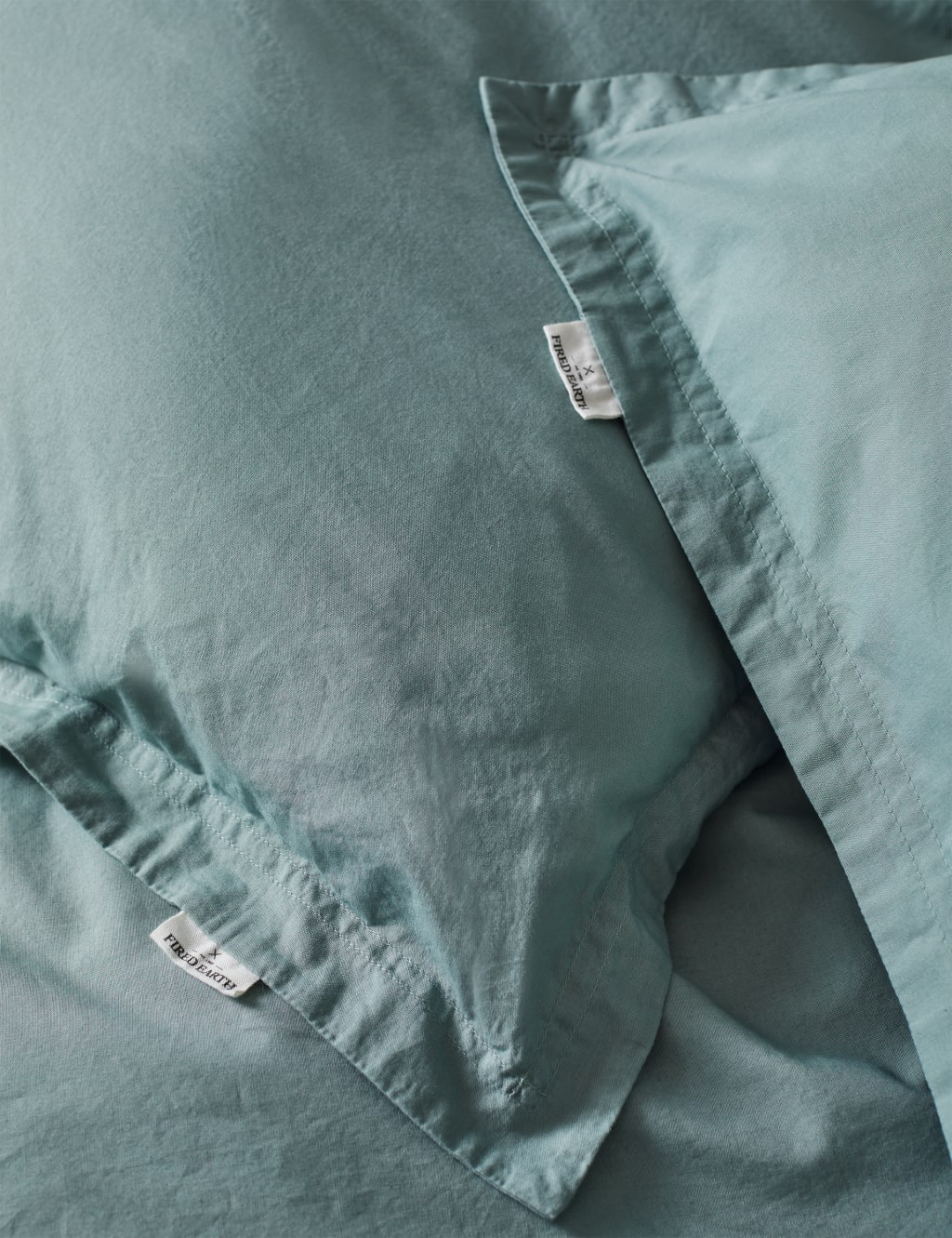 2pk Washed Cotton Square Pillowcases 2 of 3