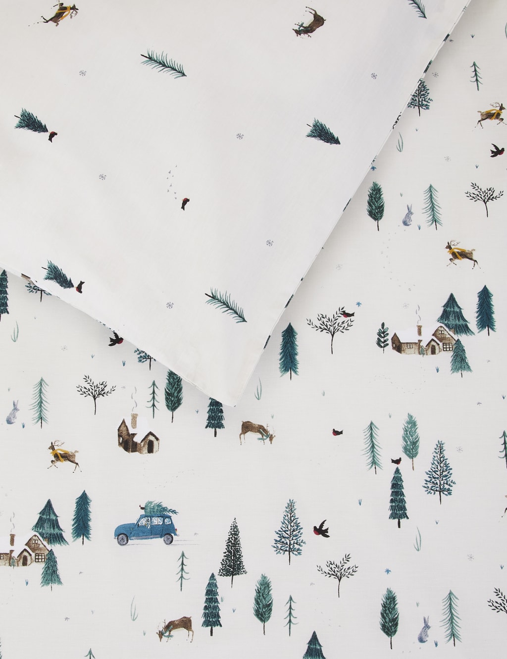 Alpine Lodge Printed Bedding Set 4 of 4