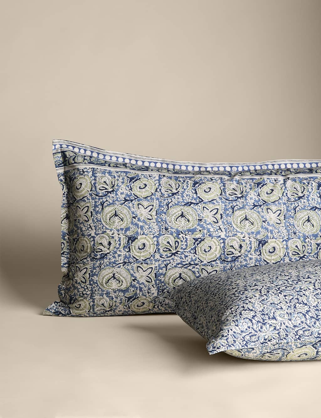 Pure Cotton Woodblock Floral Bedding Set 3 of 6