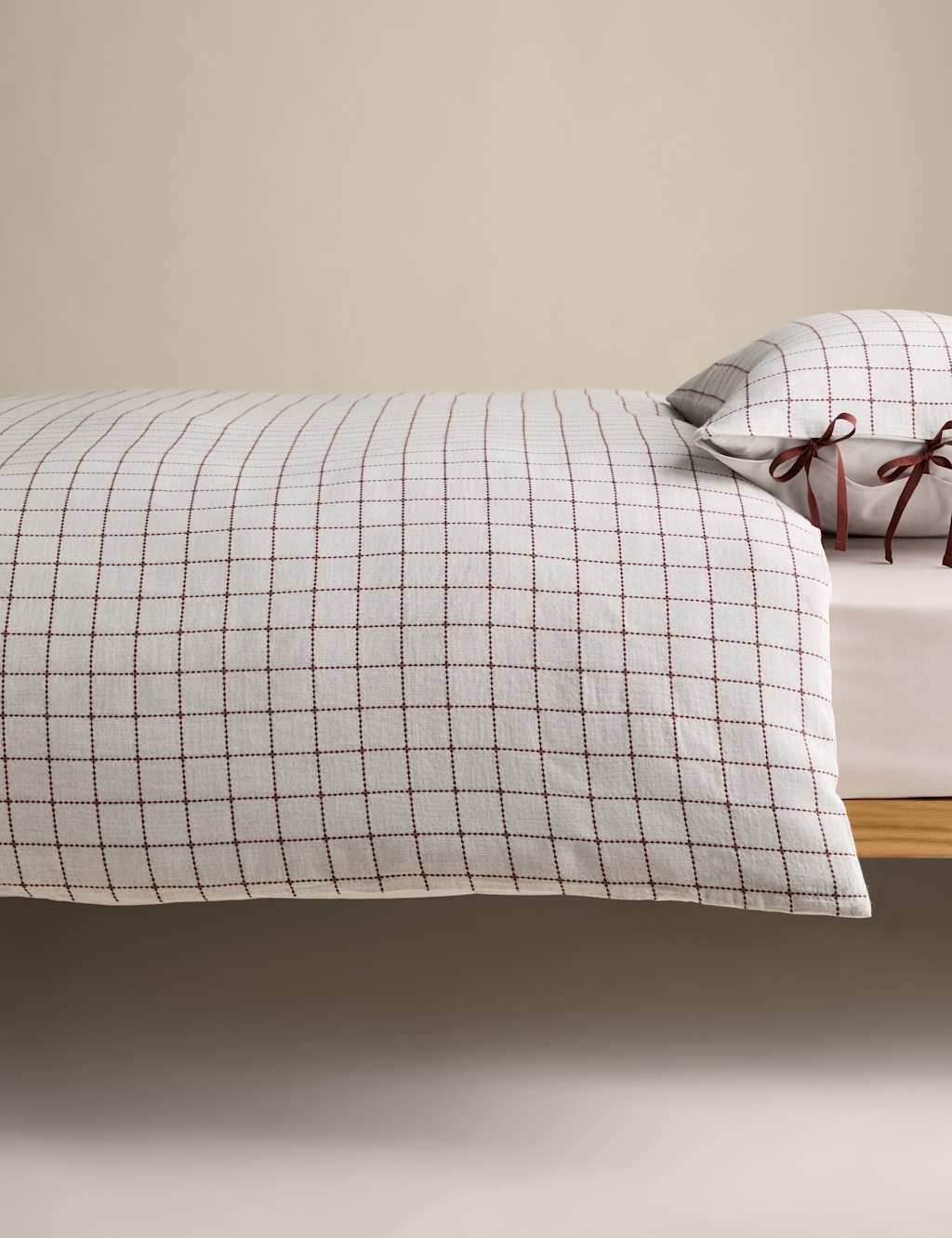 Pure Cotton Exquisite Earth Check Bedding Set 4 of 6