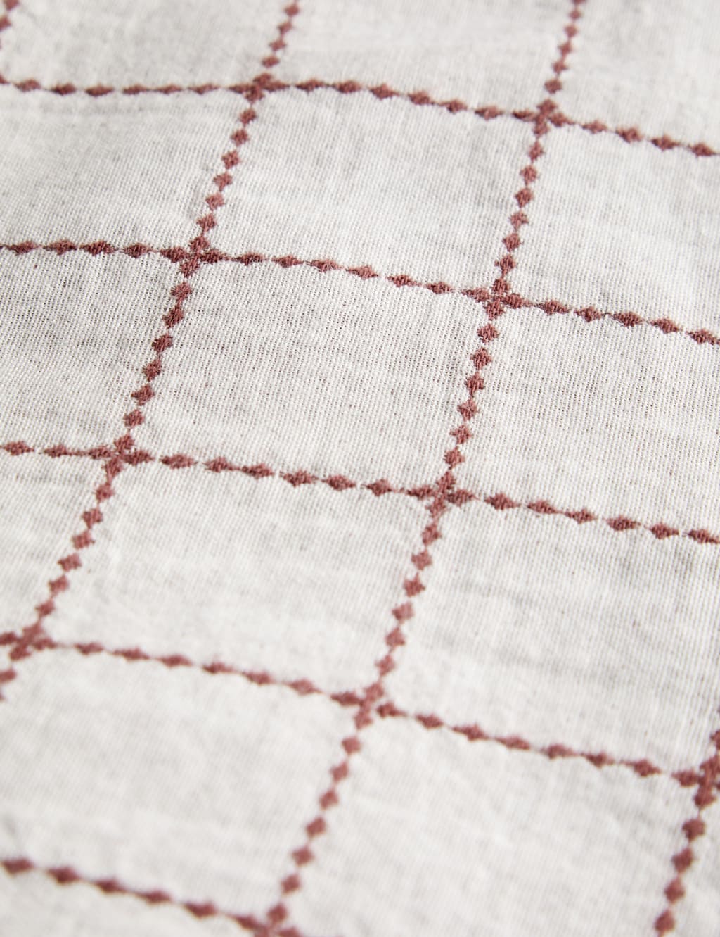 Pure Cotton Exquisite Earth Check Bedding Set 6 of 6